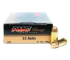 PMC Bronze  32 ACP 71 Grain FMJ Ammo 50 Round Box  32A 