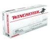 WINCHESTER USA  45 ACP 230 Grain FMJ 50rd Box Ammo  Q4170 