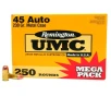 REMINGTON UMC 45 ACP 230 Grain FMJ Ammo  250 Round Box  L45AP4A 