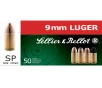 SELLIER   BELLOT 9mm 124 Grain SP Ammo  50 Round Box  SB9S 