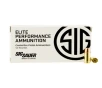 SIG SAUER Elite Performance 9mm 124 Grain V-Crown JHP Ammo 50 Round Box  E9MMA2-50 