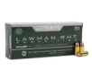 SPEER Lawman RHT 9mm Luger 100gr Frangible CF 50 Bx Handgun Ammo  53365 