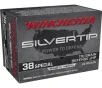 Winchester Ammo W38ST Silvertip 38 Special 110 gr Silvertip Jacket Hollow Point 20 Bx 10 Cs