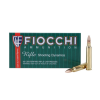 FIOCCHI 223 Rem  55 Grain FMJBT Ammo  50 Round Box  223A 