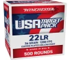 WINCHESTER AMMO 22 LR HP 36gr Copper Plated 500 Rd Box Rimfire Ammo  USA22LR500 