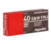 AGUILA  40 S W 180Gr FMJ 50rd Handgun Ammo  1E402110 