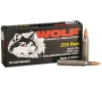 Wolf  223 Remington Ammo 55gr FMJ 20 Rounds - WOL22355WFMJ