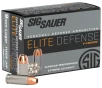 Sig Sauer Elite V-Crown 9mm Luger Ammo 115gr JHP 20 Rounds - E9MMA1-20