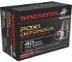 Winchester Ammo S40SWPDB1 Defender 40 SW 180 gr Bonded Jacket Hollow Point 20 Per Box  10 Case