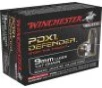 Winchester Ammo S9MMPDB1 Defender 9mm Luger 147 gr Bonded Jacket Hollow Point 20 Per Box  10 Case