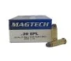 Magtech 38C Range Training 38 Special 158 gr Semi Jacketed Soft Point Flat 50 Per Box  20 Cs