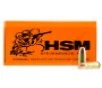 HSM 9MM4R Training 9mm Luger 124 gr Full Metal Jacket 50 Per Box  20 Cs
