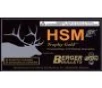 HSM 65X55130VLD Trophy Gold Extended Range 6 5x55 Swedish 130 gr Berger Hunting VLD Match 20 Per Box  25 Cs