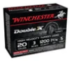 Winchester Double X High Velocity Turkey Loads  Copper Plated Buffered  20 Ga  uge  3 Inch  1200 FPS  1 312 Ounces  5 Shot  10rd Box