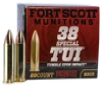 Fort Scott Munitions TUI 38 Special  80gr  SCS  20Bx 25Cs