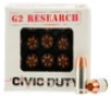 G2 Research Civic Duty 380 ACP  64gr  Lead-Free Copper  20rd Box