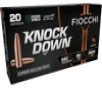 Fiocchi Knock Down 243 Winchester  80gr  Hollow Point  20rd Box
