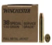 Winchester Service Grade 38 Special 130gr  Full Metal Jacket  Flat Nose  50rd Box