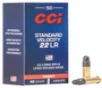 CCI Standard Velocity  22 LR  40gr  Lead Round Nose  50rd Box