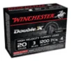 Winchester Double X High Velocity Turkey Loads  Copper Plated Buffered  20 Ga  uge  3 Inch  1200 FPS  1 312 Ounce  4 Shot  10rd Box