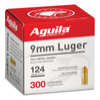 Aguila Target   Range 9mm  124gr  Full Metal Jacket  300rd Box