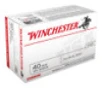 Winchester USA  40 Smith   Wesson  165gr  Full Metal Jacket  100rd Box