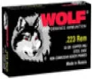 Wolf Ammunition   223 Rem  55 Gr  FMJ  Steel Case  20rd Box