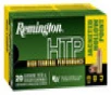 Remington Ammo HTP 9mm 147gr  Jacketed Hollow Point 20rd Box