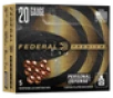Federal PERSONAL DEFENSE FLITECONTROL WAD  20 Gauge  2 75 Chamber  000 Buck  Copper-Plated Pellots  5rd Box