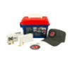 Hornady American Gunner Training  USA Ammo Can Combo  9mm  115gr   1  50rd Box of 115 Grain American Gunner XTP    4  50rd Box of 115 Grain FMJ  250rd Per Ammo Can  Includes Red  White   Blue Ammo Can  Hat and Sticker