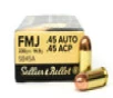 Sellier   Bellot  45 ACP 230gr  FMJ  50rd Box