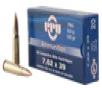 PPU Metric Rifle 7 62x39mm 123gr  Full Metal Case  20rd Box