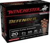 Winchester Defender Copper  20 Ga  2 75   20 Pellets  3 Buck Shot  10rd Box