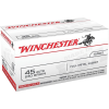 Winchester USA 45 ACP Subsonic 230 Grain FMJ  Case 