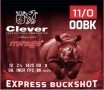 Clever Express 12 Gauge 2 3 4  9 Pellet 00-Buck 1425FPS - 25 Rounds  Box  CMBK1200 FREE SHIPPING OVER  249