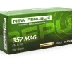 New Republic  357 Mag 158 Grain Full Metal Jacket - 50 Rounds  Box  RTR357BR FREE SHIPPING OVER  199