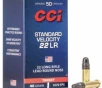 CCI Standard Velocity  22LR 40 Grain Lead Round Nose - 100 Rounds  Box  0032 FREE SHIPPING OVER  249