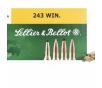 Sellier   Bellot  243 Win 100 Grain Jacketed Soft Point - 20 Rounds  Box  SB243A FREE SHIPPING OVER  249