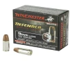 WINCHESTER Defender 9mm 147Gr Bonded Jacketed Hollow Point Brass Ammunition   20 Rounds