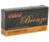 PMC Bronze 223 Rem 55gr Full Metal Jacket Ammunition   20 Rounds