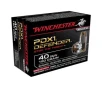 WINCHESTER PDX1 Defender 40 S W 180Gr Bonded Jacketed Hollow Point Brass Ammunition   20 Rounds