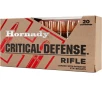 HORNADY Critical Defense 308 WIN 155gr FTX Brass Rifle Ammunition   20 Rounds