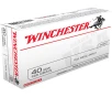WINCHESTER USA 40 S W 165gr FMJ Ammunition   50 Rounds