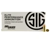 SIG SAUER Elite Defense 40 S W 165 gr V Crown Jacketed Hollow Point Ammunition   50 Rounds