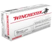 WINCHESTER USA 9mm 115gr JHP Ammunition   50 Rounds