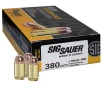 SIG SAUER Elite Ball 380 ACP 100 gr Full Metal Jacket Ammunition   50 Rounds