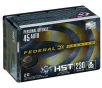 FEDERAL AMMO Personal Defense HST 45 ACP 230gr JHP Ammunition   20 Rounds
