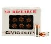 G2 RESEARCH Civic Duty 380 ACP 64 gr Copper Expansion Projectile Ammunition   20 Rounds