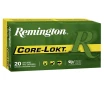 REMINGTON Core-Lokt 30-06 Springfield 165 gr Pointed Soft Point Ammunition   20 Rounds