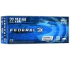 FEDERAL AMMO Varmint   Predator 22-250 Rem 50gr Brass Rifle Ammunition   20 Rounds